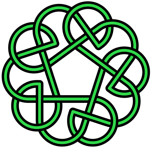Celtic knot design used for the kilt pin