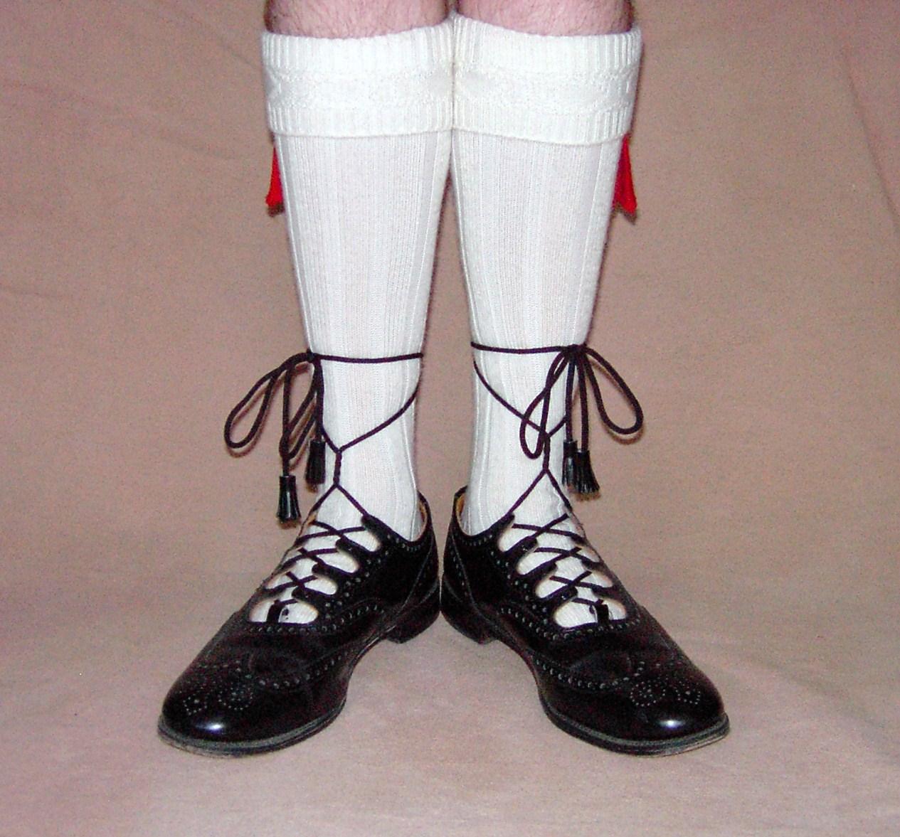 Traditional leather Ghillie brogues